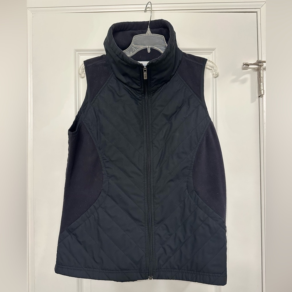 Women's Black Quilted Vest